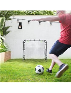 HOMCOM Double Sided Football Rebounder Net, Football Rebound Goal with 5 Adjustable Angles, Black A60-003V00BK 2