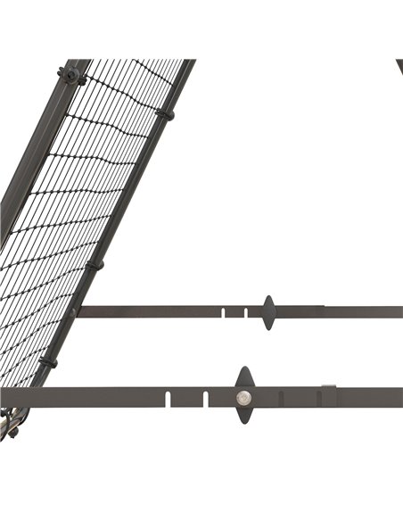 HOMCOM Double Sided Football Rebounder Net, Football Rebound Goal with 5 Adjustable Angles, Black A60-003V00BK - pic 100063 | FastDaddyshop