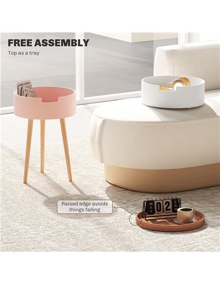 HOMCOM Three-Tier Tray Top Side Table - Multicoloured 83B-017V00ND - pic 100076 | FastDaddyshop