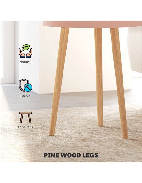 HOMCOM Three-Tier Tray Top Side Table - Multicoloured 83B-017V00ND - pic 100078 | FastDaddyshop