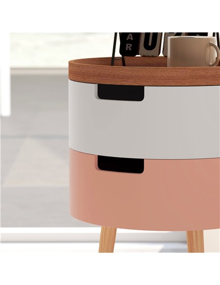 HOMCOM Three-Tier Tray Top Side Table - Multicoloured 83B-017V00ND - pic 100080 | FastDaddyshop