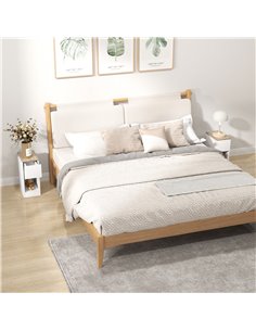 HOMCOM Set of Two Modern Storage Bedside Tables - White 831-881V02WT 2