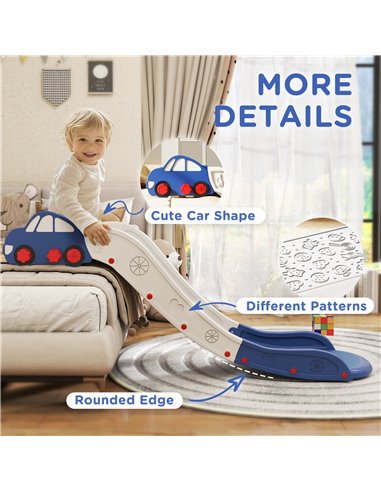 AIYAPLAY Kids Slide for Couch, Bed, Sofa, Easy to Assemble, Blue 331-075V00BU