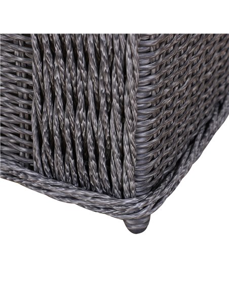Outsunny Rattan Garden Furniture Set 4-seater Sofa Set Coffee Table Single Chair Bench Aluminium Frame Fully-assembly, Grey - pic 10047 | FastDaddyshop