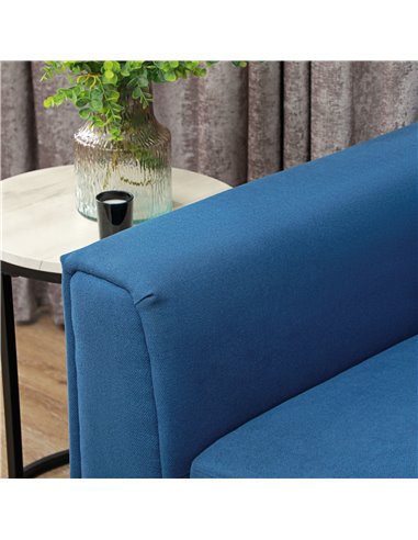 HOMCOM 3 Seater Sofa Bed, L-Shaped Corner Sofa, Pull Out Sofa with Storage, Convertible Click Clack Settee Sectional Sleeper Fut