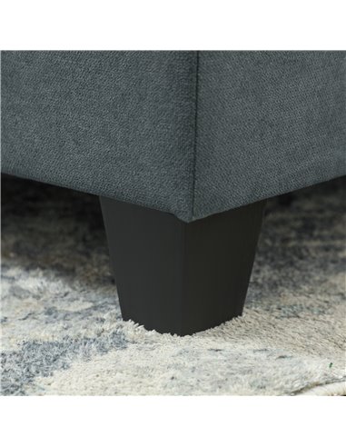 HOMCOM 'L' Shape Modular Storage Sofa - Dark Grey 83B-014V70CG
