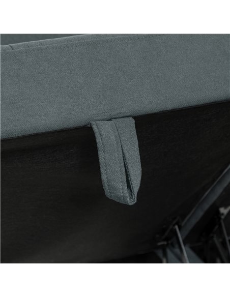 HOMCOM 'L' Shape Modular Sofa, with Storage - Dark Grey 83B-015V70CG - pic 100799 | FastDaddyshop