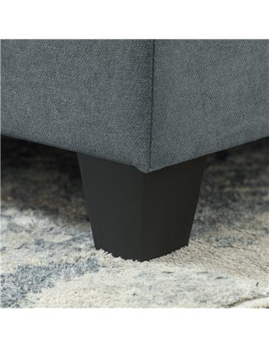 HOMCOM 'L' Shape Modular Sofa, with Storage - Dark Grey 83B-015V70CG