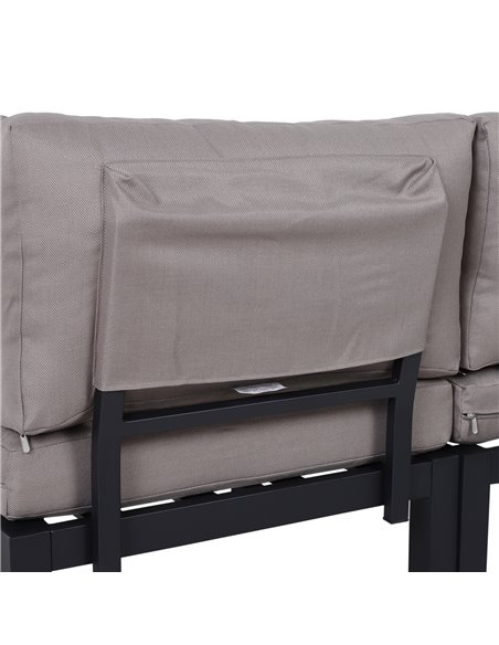 Outsunny 3-Piece Aluminium Frame Outdoor Garden Furniture Set Mixed Grey - pic 10095 | FastDaddyshop