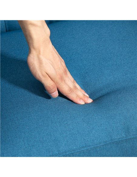 HOMCOM 150° Reclining Vintage Armchair, with footrest - Blue 833-677V71BU - pic 100953 | FastDaddyshop