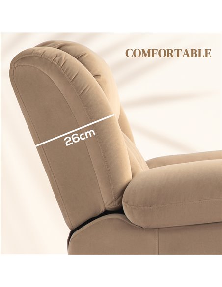 HOMCOM Power Lift Recliner Chair with Vibration Massage and Heat, Electric Lift Chair for Elderly, Overstuffed Fabric Riser and  - pic 101032 | FastDaddyshop