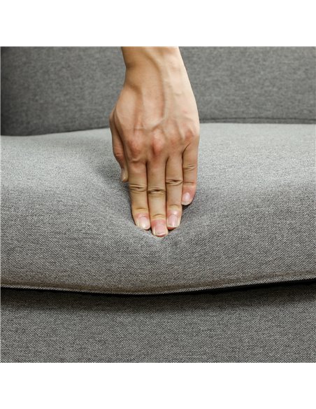 HOMCOM Push Back Recliner Armchair, Fabric High Back Reclining Chair with Adjustable Leg Rest and Pocket Spring Seat for Living  - pic 101070 | FastDaddyshop