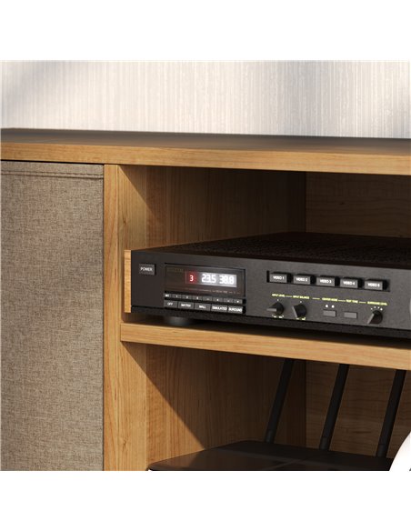 HOMCOM TV Cabinet Stand Unit for TVs up to 50'' with Foldable Drawers, Entertainment Centre for Living Room Brown 839-099V80LR - pic 101160 | FastDaddyshop