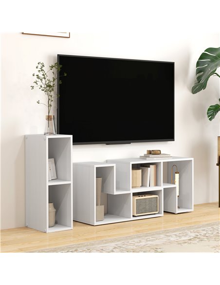 HOMCOM TV Stand for TVs up to 75 Inches, Free Combination TV Unit with Storage Shelves, Extendable Entertainment Centre for Livi - pic 101207 | FastDaddyshop