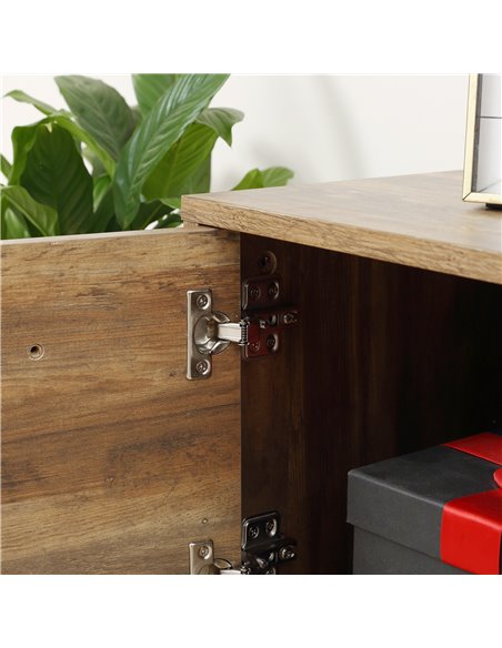 HOMCOM Light Industrial-Style TV Stand Cabinet - Brown/Black 839-267CF - pic 101250 | FastDaddyshop