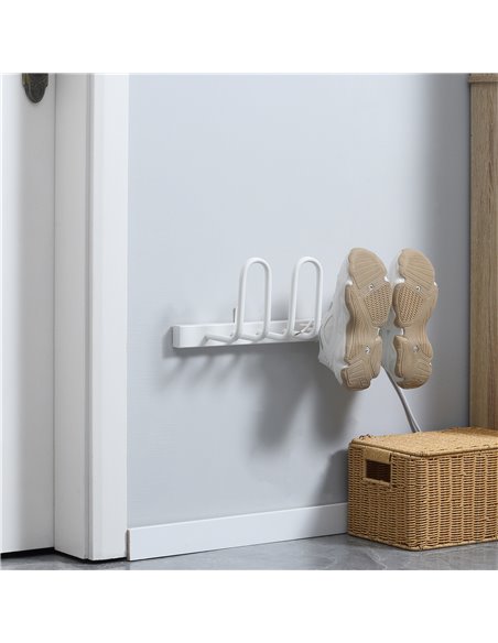 HOMCOM 2 Pairs Electric Shoe Dryer, Wall Mounted Shoe Warmers with Constant Temperature for Boots, Leather Shoes, Socks, White 8 - pic 101405 | FastDaddyshop