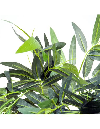 Outsunny 6ft Artificial Bamboo Tree Plant Greenary in A Pot for Home Office Planter 1.8M 844-196