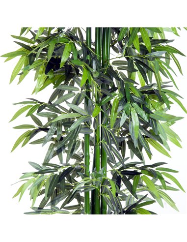 Outsunny 6ft Artificial Bamboo Tree Plant Greenary in A Pot for Home Office Planter 1.8M 844-196