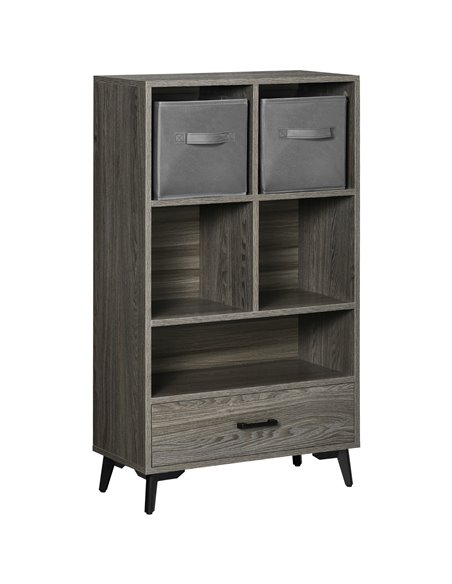 HOMCOM Freestanding Storage Cabinet, Display Cabinet with Fabric Drawers, Bookcase for Home Office, Living Room, Closet, Bedroom - pic 101656 | FastDaddyshop