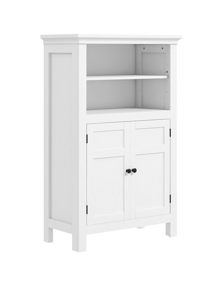 HOMCOM Multi-Storage Modern Bathroom Cabinet - White 834-718V00WT - pic 101872 | FastDaddyshop