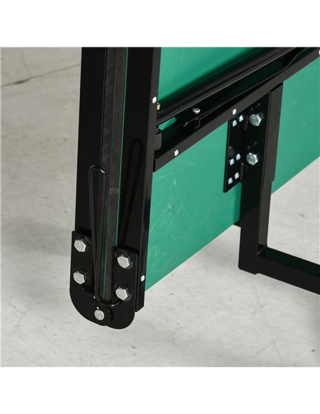 SPORTNOW 9FT Folding Table Tennis Table, with 8 Wheels, for Indoor Use - Green A90-333V00DG - pic 101934 | FastDaddyshop