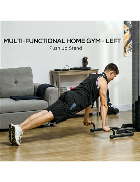SPORTNOW Multi Gym Workout Station, Weight Machine with 65kg Weight Stack, Sit Up Bench, Push Up Stand, Dip Station A91-290V01BK - pic 101941 | FastDaddyshop
