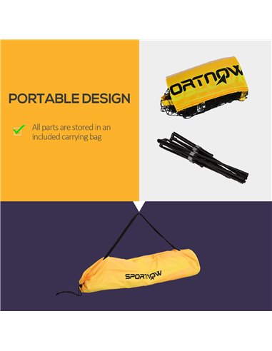 SPORTNOW 3m Badminton Net, Height Adjustable Outdoor Sports Net, with Carry Bag, for Tennis, Pickleball, Volleyball A95-008V00YL