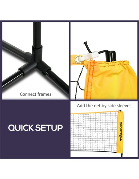 SPORTNOW 3m Badminton Net, Height Adjustable Outdoor Sports Net, with Carry Bag, for Tennis, Pickleball, Volleyball A95-008V00YL - pic 101994 | FastDaddyshop