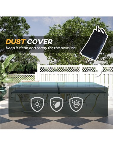 SPORTNOW 9FT Foldable Table Tennis Table, with Cover, Net, Paddles, Balls - Blue A90-352V01BU
