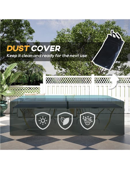 SPORTNOW 9FT Foldable Table Tennis Table, with Cover, Net, Paddles, Balls - Blue A90-352V01BU - pic 102004 | FastDaddyshop