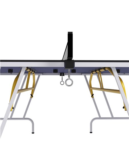 SPORTNOW 9FT Foldable Table Tennis Table, with Cover, Net, Paddles, Balls - Blue A90-352V01BU - pic 102006 | FastDaddyshop