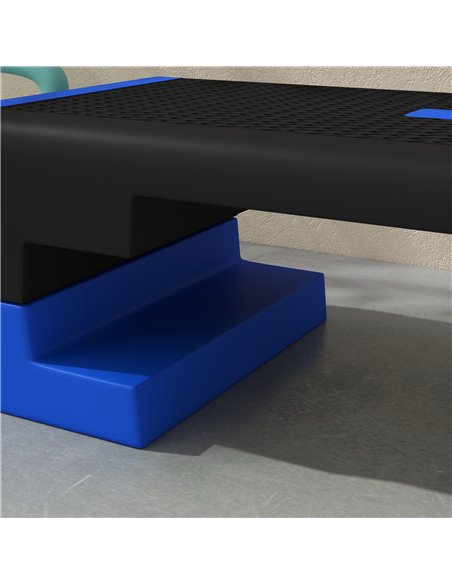 SPORTNOW 15cm/20cm/25cm Exercise Stepper for Home Workout, Aerobic Step Platform - Blue A90-355V00BU - pic 102024 | FastDaddyshop
