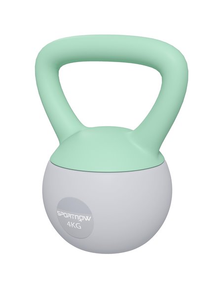 SPORTNOW 4KG Kettlebell, Soft Kettle Bell with Non-Slip Handle for Home Gym Weight Lifting and Strength Training A91-340V00GY - pic 102025 | FastDaddyshop