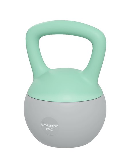 SPORTNOW 6KG Kettlebell, Soft Kettle Bell with Non-Slip Handle for Home Gym Weight Lifting and Strength Training A91-340V01GY - pic 102034 | FastDaddyshop