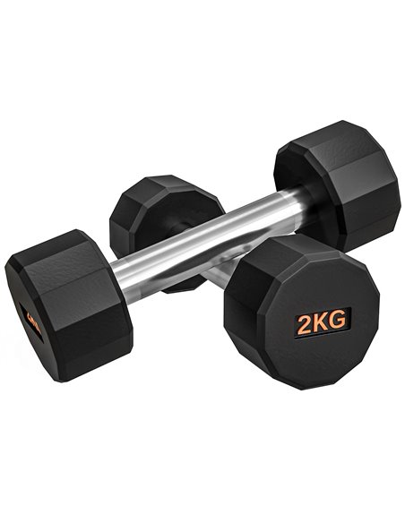 SPORTNOW 2 x 2kg Dumbbells Weights Set with 12-Sided Shape and Non-Slip Grip for Men Women Home Gym Workout A91-343V00OG - pic 102061 | FastDaddyshop