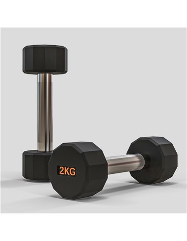SPORTNOW 2 x 2kg Dumbbells Weights Set with 12-Sided Shape and Non-Slip Grip for Men Women Home Gym Workout A91-343V00OG