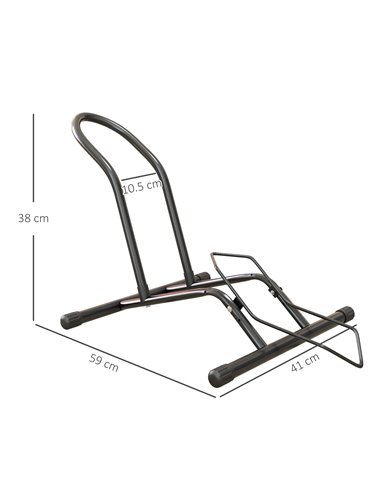 SPORTNOW Portable Bike Floor Stand, Freestanding Bike Rack for 16"-29" Kid's/Mountain/Road Bikes Home Garages Use AA0-097V00BK