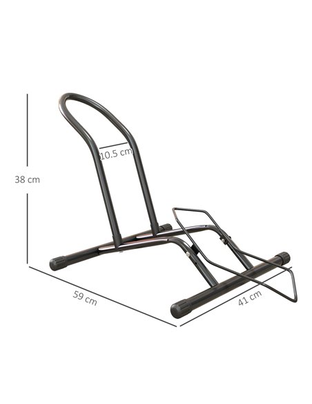 SPORTNOW Portable Bike Floor Stand, Freestanding Bike Rack for 16"-29" Kid's/Mountain/Road Bikes Home Garages Use AA0-097V00BK - pic 102072 | FastDaddyshop