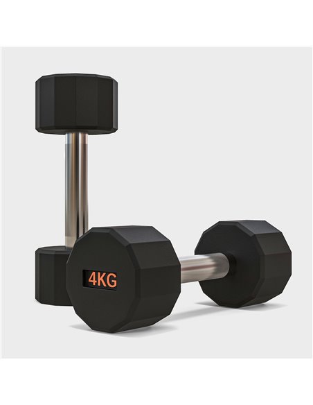 SPORTNOW 2 x 4kg Dumbbells Weights Set with 12-Sided Shape and Non-Slip Grip for Men Women Home Gym Workout A91-343V01OG - pic 102086 | FastDaddyshop