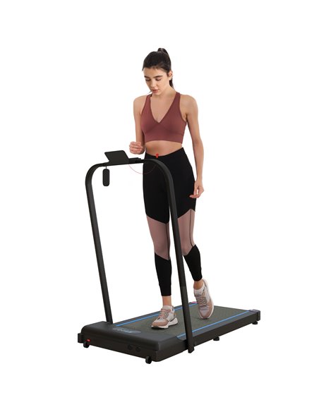 SPORTNOW 2.5HP Walking Pad, 1-6km/h Folding Treadmill with Remote Control and LED Display for Home Gym Office, Blue A90-365V70BU - pic 102097 | FastDaddyshop