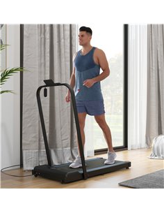 SPORTNOW 2.5HP Walking Pad, 1-6km/h Folding Treadmill with Remote Control and LED Display for Home Gym Office, Blue A90-365V70BU 2
