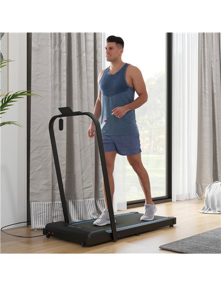 SPORTNOW 2.5HP Walking Pad, 1-6km/h Folding Treadmill with Remote Control and LED Display for Home Gym Office, Blue A90-365V70BU - pic 102098 | FastDaddyshop