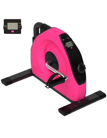 SPORTNOW Mini Exercise Bike, Portable Pedal Exerciser with LCD Display for Legs, Arms, Rehabilitation, Therapy, Red A90-364V00RD - pic 102133 | FastDaddyshop