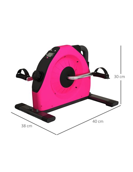 SPORTNOW Mini Exercise Bike, Portable Pedal Exerciser with LCD Display for Legs, Arms, Rehabilitation, Therapy, Red A90-364V00RD - pic 102135 | FastDaddyshop