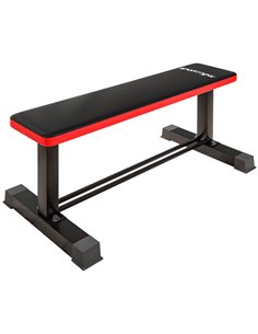 SPORTNOW Flat Weight Bench, 300KG Weight Capacity Workout Bench with Dumbbell Rack A91-337V00BK
