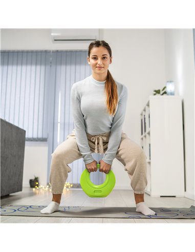 SPORTNOW 8kg Kettlebell, Soft Kettle Bell with Wide Handle for Home Gym Weight Lifting and Strength Training, Green A91-361V01YL
