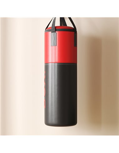 SPORTNOW Unfilled Punching Bag Set with Boxing Bag Bracket, Boxing Gloves, Hand Wraps and 360° Swivel Hook A91-350V00RD