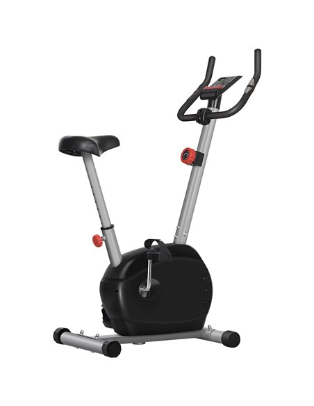 SPORTNOW Quiet Exercise Bike with 8-Level Magnetic Resistance and Heart Rate Sensor, for Home Gym, Grey and black A90-366V00GY - pic 102322 | FastDaddyshop
