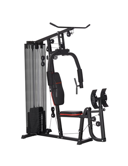SPORTNOW Weights Machine, Multi Gym with 45kg Weight Stack, Compact Home Gym Leg Press Machine for Full Body Training A91-319V01 - pic 102331 | FastDaddyshop