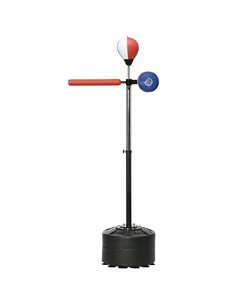 SPORTNOW Adjustable Speed Bag, Boxing Bag, with Stand, Reflex Bar, Punching Pad, Multicolour A91-247V00MX